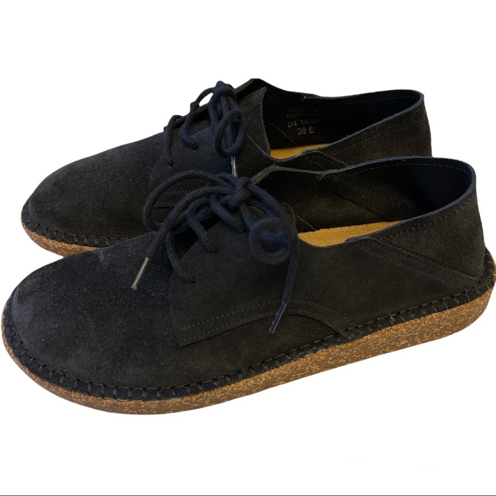 Birkenstock black lace up shoe
